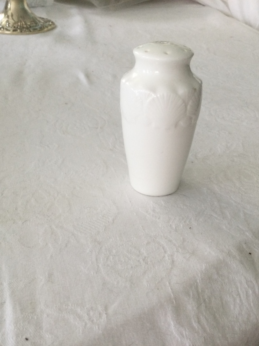 Wedgwood White Oceanside Salt or Pepper Shaker
